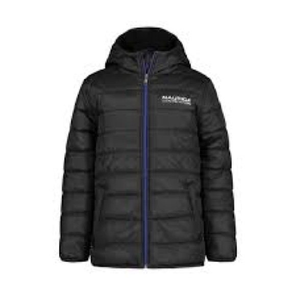NWT Nautica Competition Boys Black Water Resistant Hooded Jacket Size 3T